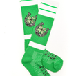 Load image into Gallery viewer, Make Your Own Luck Green Performance Socks