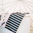 Load image into Gallery viewer, Black Licorice: Double-Sided Hand Towel: Black/White / 17x27 in / Hand Towel