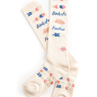 Load image into Gallery viewer, Birds of A Feather Cream Performance Socks