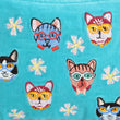 Load image into Gallery viewer, CAT WORLD ON TURK VELVET POUCH 6x8