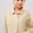 Load image into Gallery viewer, 36341J - Long Live Cowgirls Patch Twill Denim Jacket: TAUPE / M