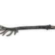 Load image into Gallery viewer, Pewter Antler Pattern Ice / Bread Tongs