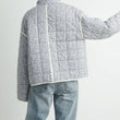 Load image into Gallery viewer, FLOAR QUILTED JACKET WITH LIGHTWEIGHT BOHO PRINT - BMJ7514: MAUVE / IVORY / L