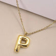 Load image into Gallery viewer, L 18K STAINLESS STEEL TARNISH FREE  INITIAL NECKLACE | 80N650: L