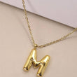 Load image into Gallery viewer, S 18K STAINLESS STEEL TARNISH FREE  INITIAL NECKLACE | 80N650: S