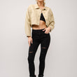 Load image into Gallery viewer, 36341J - Long Live Cowgirls Patch Twill Denim Jacket: TAUPE / L