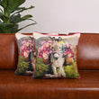 Load image into Gallery viewer, FLORAL DONKEY PILLOW 18X18"