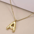 Load image into Gallery viewer, R 18K STAINLESS STEEL TARNISH FREE  INITIAL NECKLACE | 80N650: R