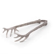 Load image into Gallery viewer, Pewter Antler Pattern Ice / Bread Tongs
