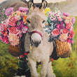 Load image into Gallery viewer, FLORAL DONKEY PILLOW 18X18"