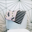Load image into Gallery viewer, Black Licorice: Double-Sided Hand Towel: Black/White / 17x27 in / Hand Towel