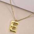 Load image into Gallery viewer, S 18K STAINLESS STEEL TARNISH FREE  INITIAL NECKLACE | 80N650: S