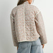 Load image into Gallery viewer, FLOAR QUILTED JACKET WITH LIGHTWEIGHT BOHO PRINT - BMJ7514: MAUVE / IVORY / S