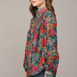 Load image into Gallery viewer, Fall Floral Blouse