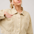 Load image into Gallery viewer, 36341J - Long Live Cowgirls Patch Twill Denim Jacket: TAUPE / S