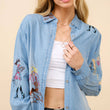 Load image into Gallery viewer, Western Motif Embroidered Tencel Shirt