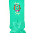 Load image into Gallery viewer, Lucky Living Island Cowgirl Turquiose Performance Socks