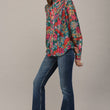 Load image into Gallery viewer, Fall Floral Blouse