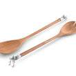 Load image into Gallery viewer, Elk Head Wood Salad Servers