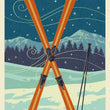 Load image into Gallery viewer, 1000 PIECE PUZZLE Colorado, Crossed Skis, Letterpress
