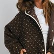 Load image into Gallery viewer, High Pile Fleece Puffer Jacket - BMJ7831: OLIVE / TAUPE / L
