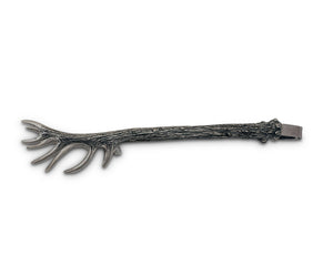 Pewter Antler Pattern Ice / Bread Tongs