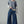Load image into Gallery viewer, Blue Floral Embroidered Striped Knit Sweater
