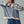 Load image into Gallery viewer, Blue Floral Embroidered Striped Knit Sweater
