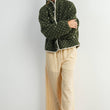 Load image into Gallery viewer, High Pile Fleece Puffer Jacket - BMJ7831: OLIVE / TAUPE / L
