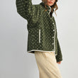 Load image into Gallery viewer, High Pile Fleece Puffer Jacket - BMJ7831: OLIVE / TAUPE / M
