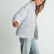 Load image into Gallery viewer, FLOAR QUILTED JACKET WITH LIGHTWEIGHT BOHO PRINT - BMJ7514: MAUVE / IVORY / L

