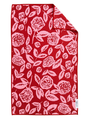 I’ll be yours: Double-Sided Hand Towel: Red / 17x27 in / Hand Towel