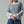 Load image into Gallery viewer, Blue Floral Embroidered Striped Knit Sweater
