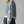 Load image into Gallery viewer, Blue Floral Embroidered Striped Knit Sweater
