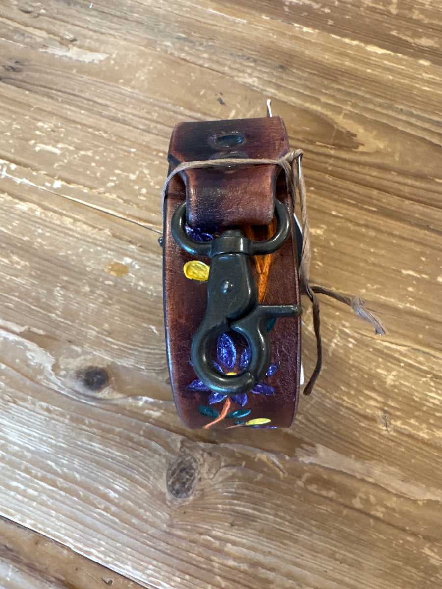 Purple Painted Purse Strap