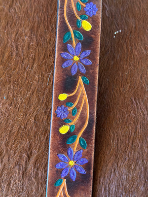 Purple Painted Purse Strap