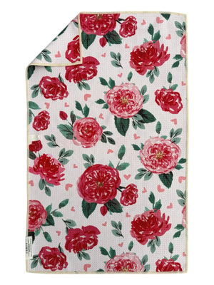 Flower Me In Love: Double-Sided Hand Towel: White / 17x27 in / Hand Towel