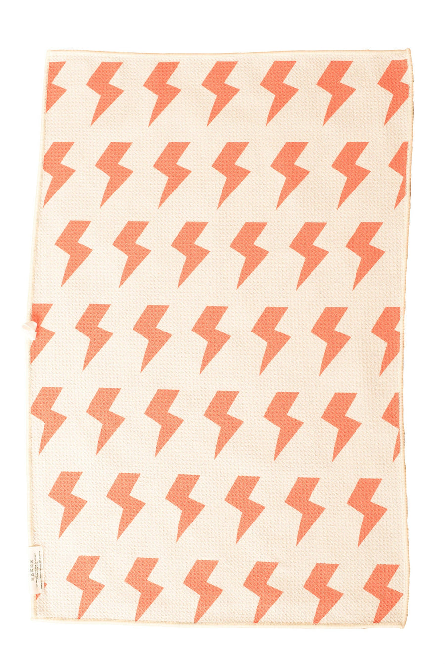 Aqua Daisy: Reversible Hand Towel: Blue/Orange/Cream / Hand Towel