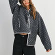 Load image into Gallery viewer, High Pile Fleece Puffer Jacket - BMJ7831: OLIVE / TAUPE / M
