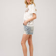 Load image into Gallery viewer, 23228T - Western Motif Embroidered Graphic T Shirt: OFF WHITE / M
