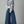 Load image into Gallery viewer, Blue Floral Embroidered Striped Knit Sweater

