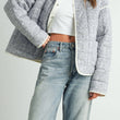 Load image into Gallery viewer, FLOAR QUILTED JACKET WITH LIGHTWEIGHT BOHO PRINT - BMJ7514: MAUVE / IVORY / L
