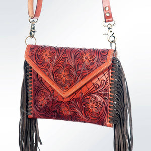 Envelope Hand Tooled Leather Purse