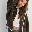 Load image into Gallery viewer, High Pile Fleece Puffer Jacket - BMJ7831: OLIVE / TAUPE / M
