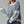 Load image into Gallery viewer, Blue Floral Embroidered Striped Knit Sweater
