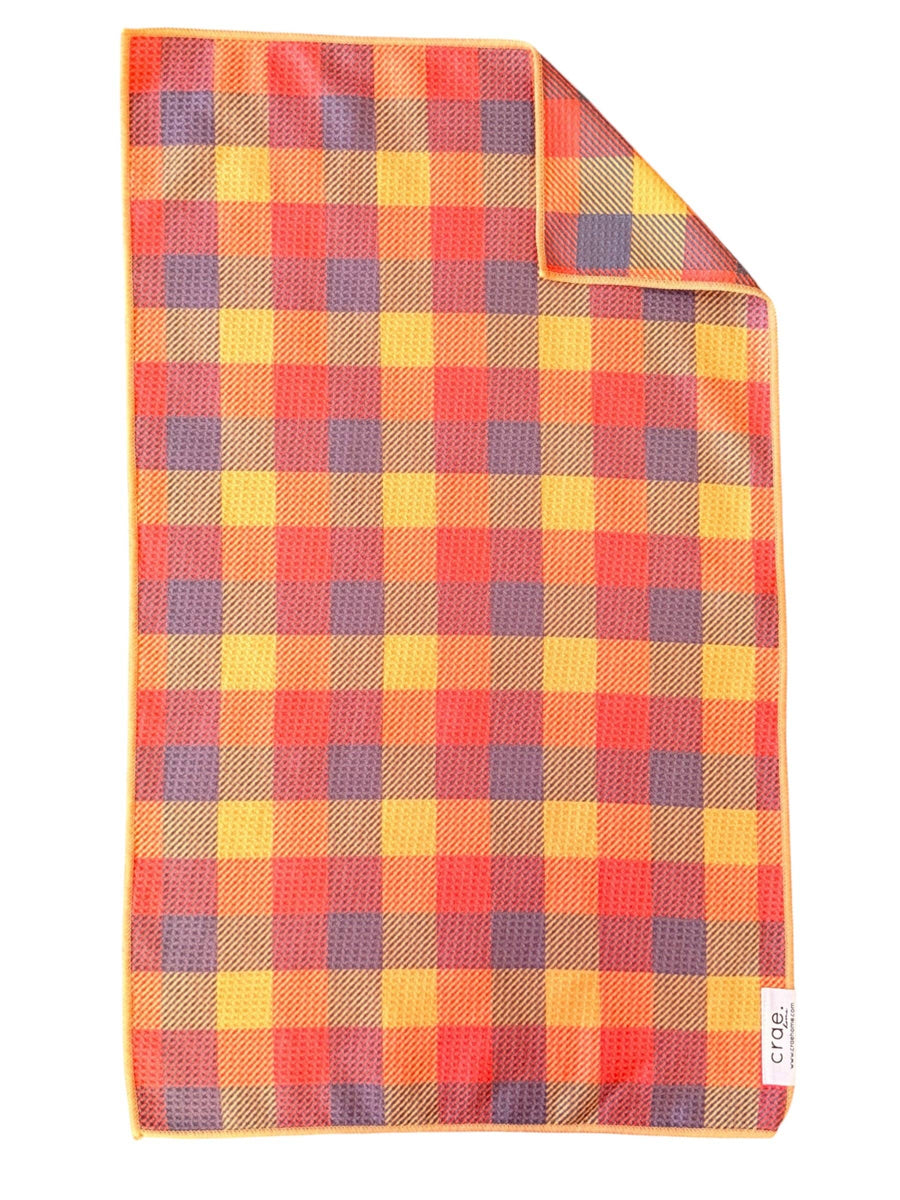 Benji: Double-Sided Hand Towel: Orange / 17x27 in / Hand Towel