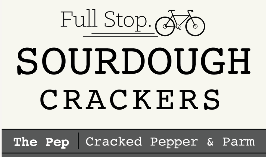 The PEP - Cracked Pepper & Parmesan Sourdough Crackers: Small