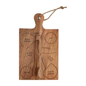 Small CHARCUTERIE SERVING BOARD set with names - square or round