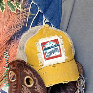American Cowgirl - Patriotic Western Patch Trucker Hats