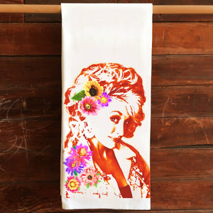 Dolly Parton Kitchen Tea Towel Flour Sack Cotton